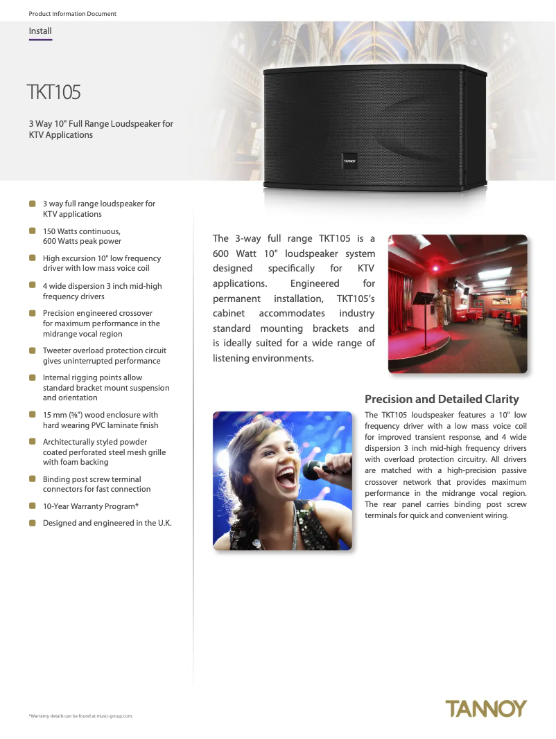 Image de la première page du manuel de l'appareil TKT105