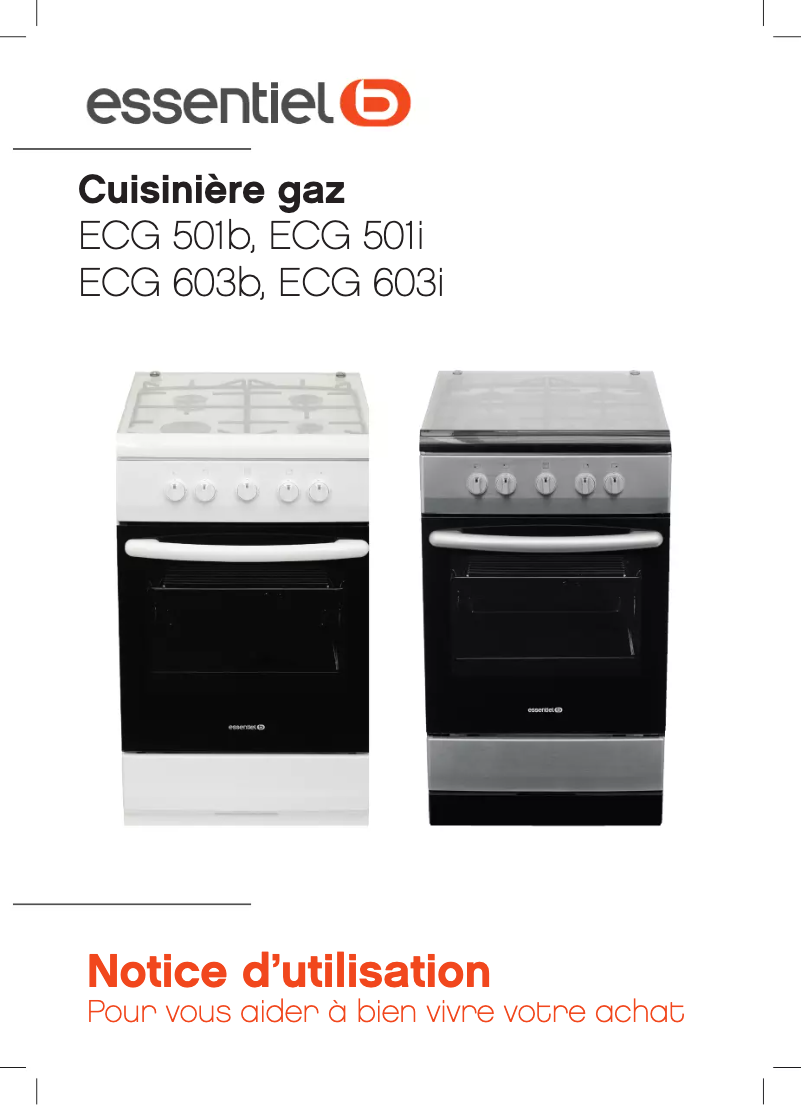 Page 1 de la notice Manuel utilisateur Essentiel B ECG 501b