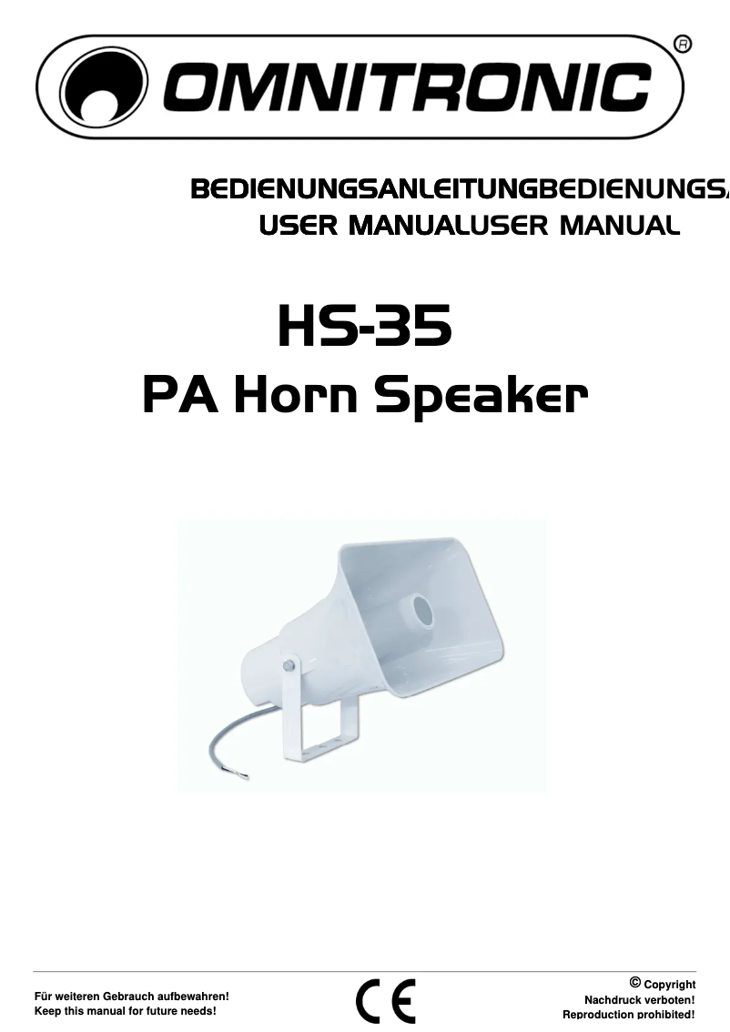 Image de la première page du manuel de l'appareil HS-35