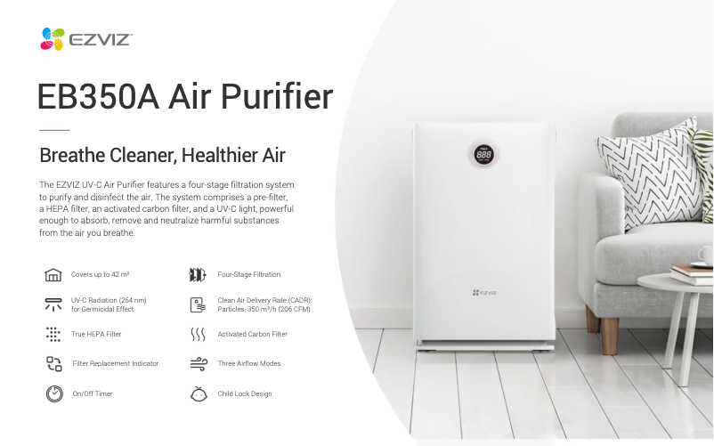 Page n°1 - Fiche technique EZVIZ EB350A
