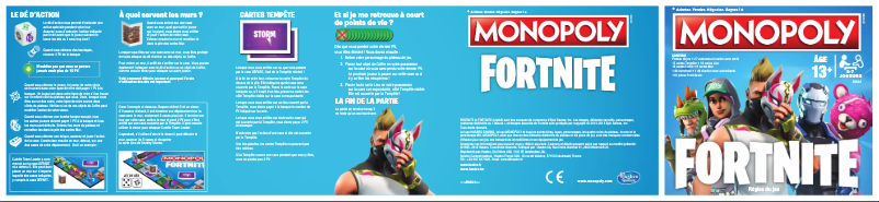 Página 1 del manual Manual de usuario Hasbro Monopoly Fortnite