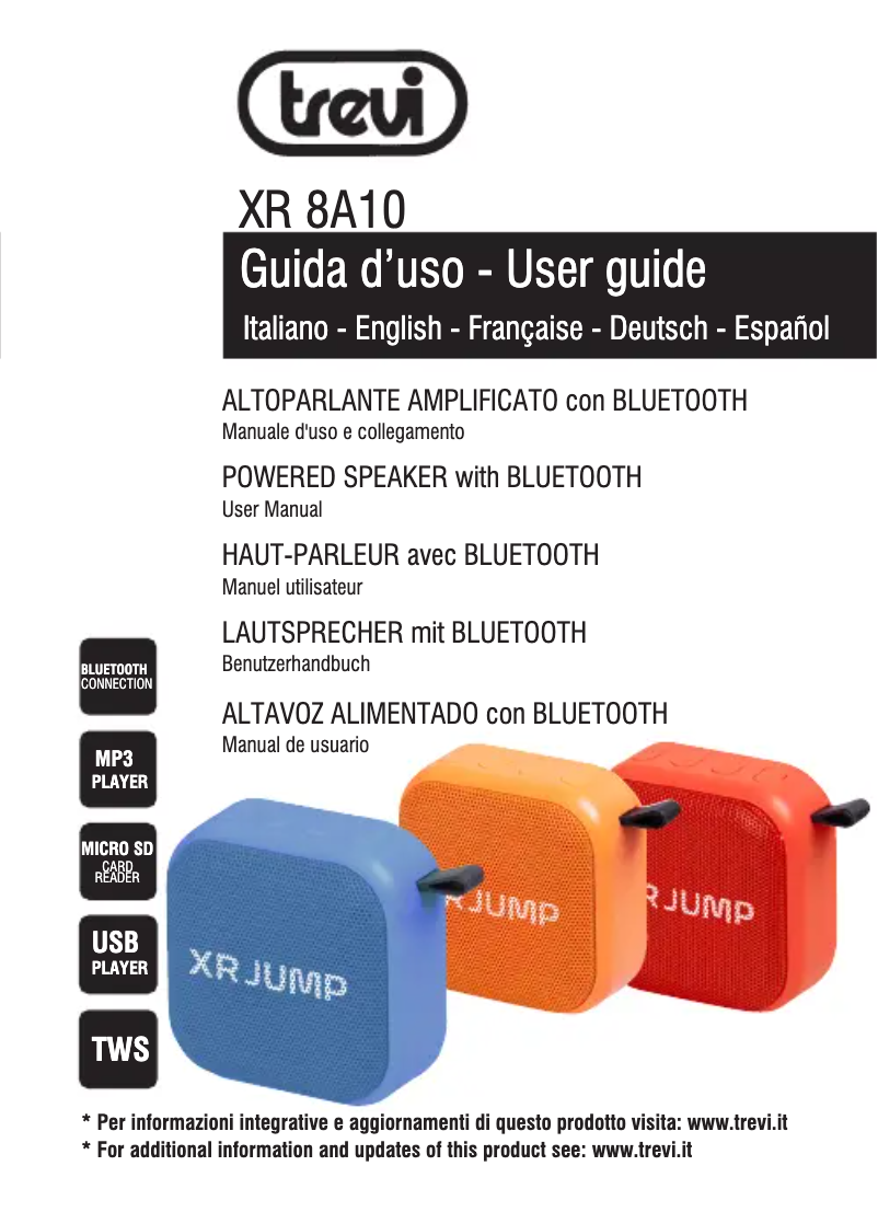 Page n°1 - Manuel utilisateur Trevi XR 8A10
