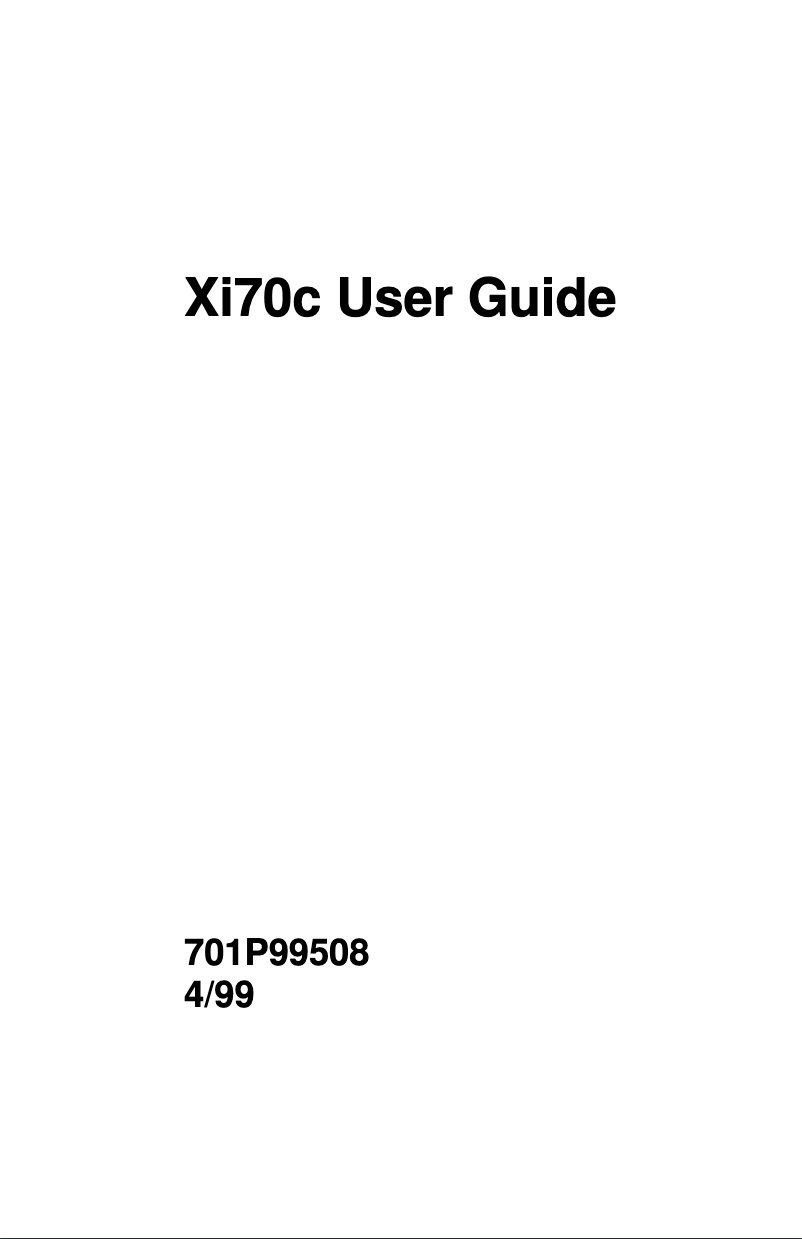 Page n°1 - Manuel utilisateur Xerox WorkCentre Xi70c