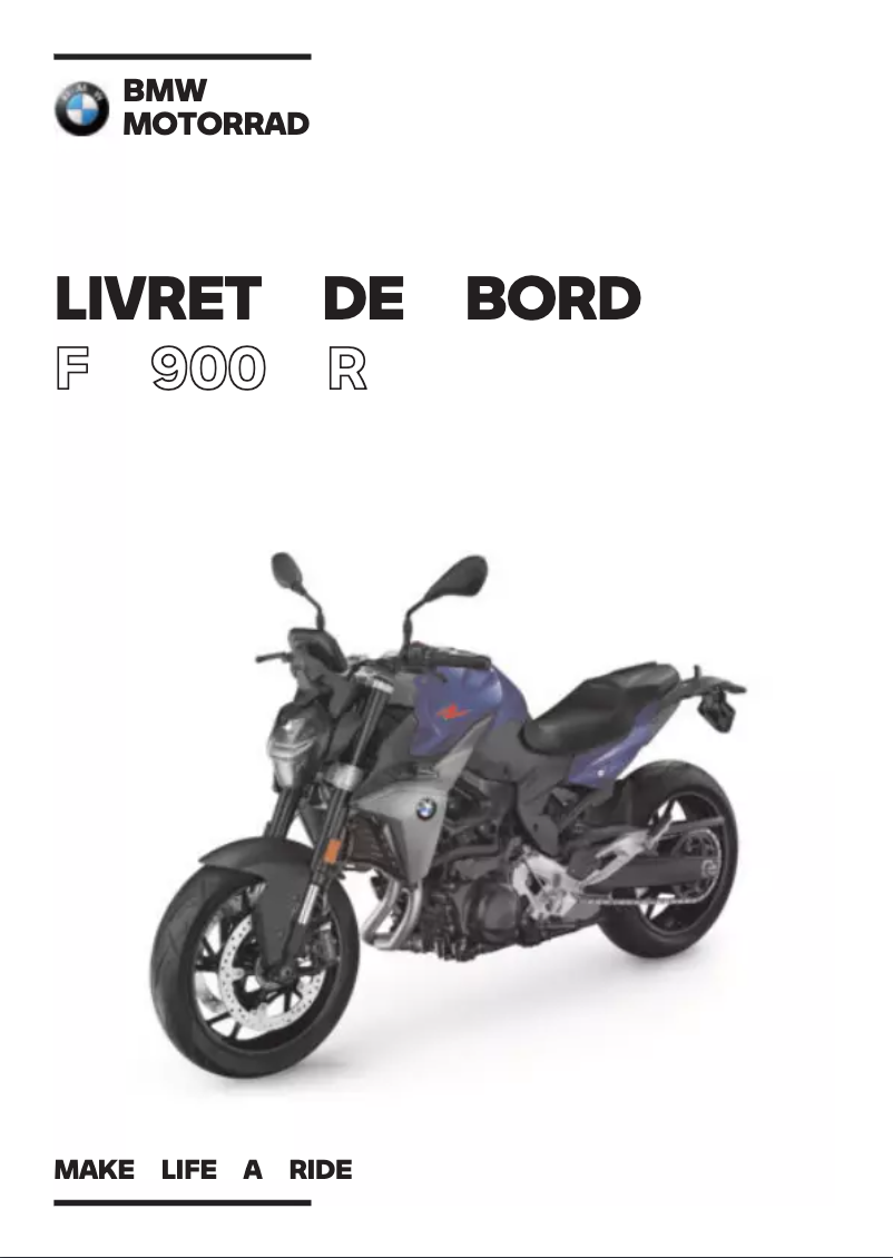 Página 1 del manual Manual de usuario BMW F 900 R (2020)