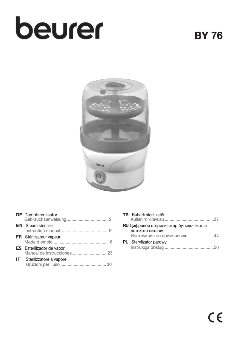 Image de la première page du manuel de l'appareil BY 76