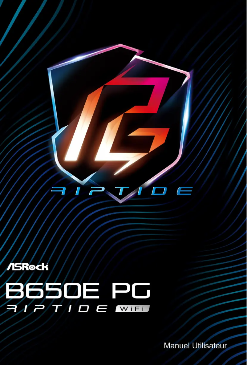 Page n°1 - Manuel utilisateur Asrock B650E PG Riptide WiFi