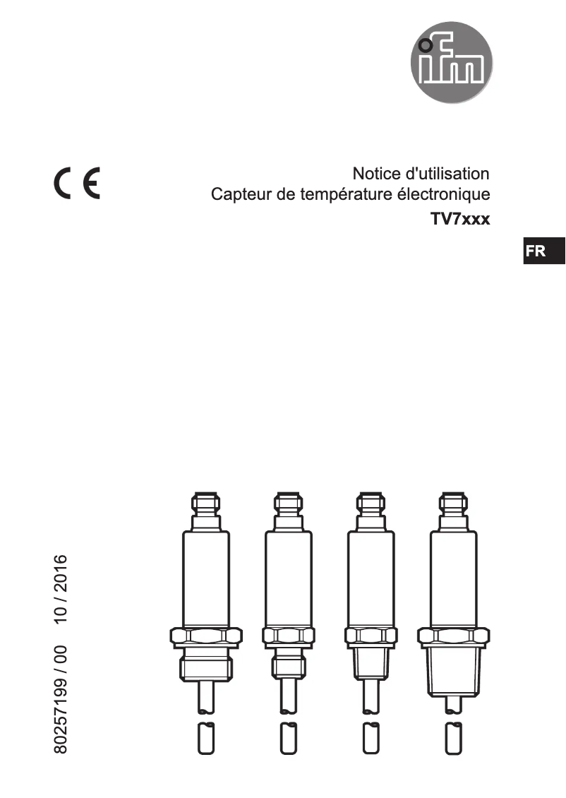 Page n°1 - Manuel utilisateur IFM TV7105