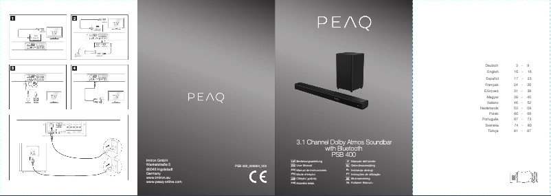 Image de la première page du manuel de l'appareil PSB 400