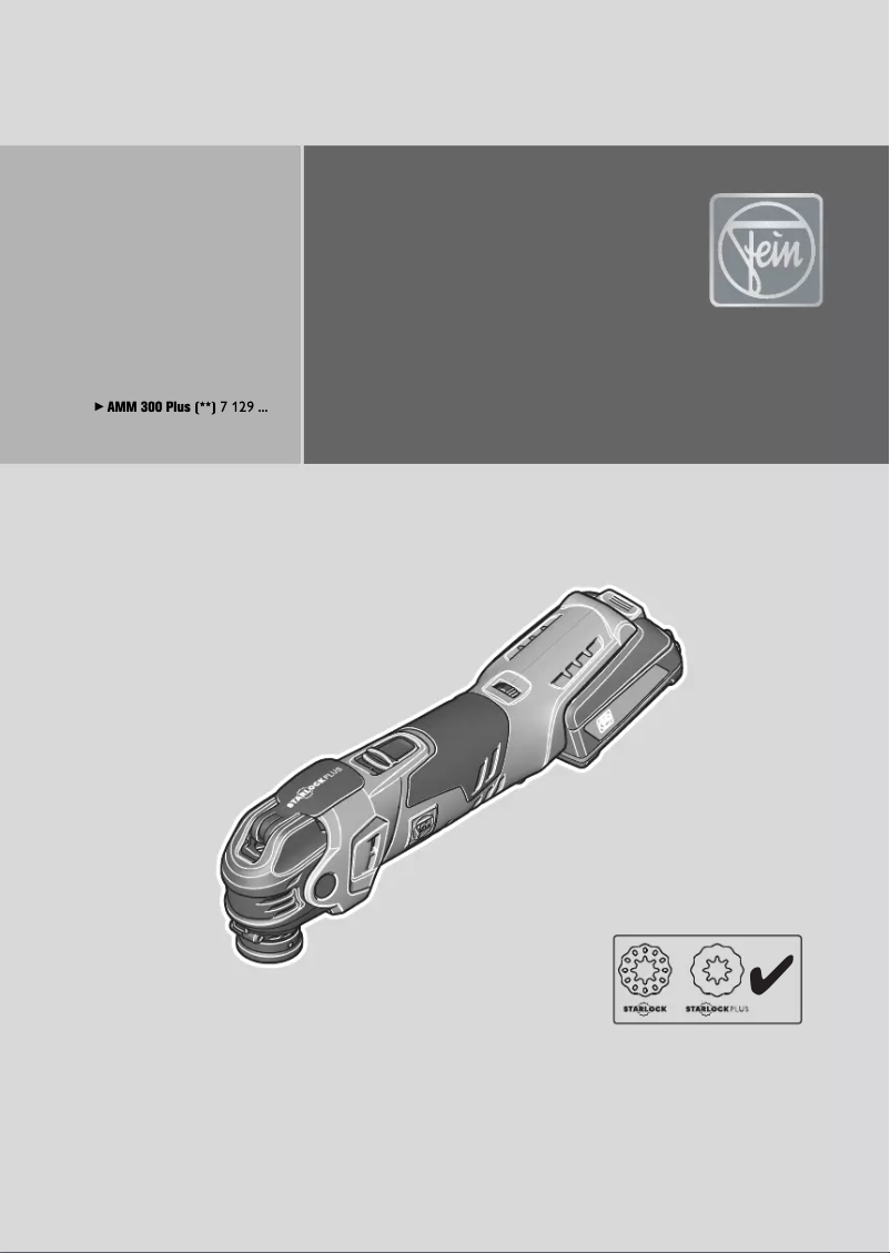 Page n°1 - Manuel utilisateur Fein Multimaster MM 300 Plus