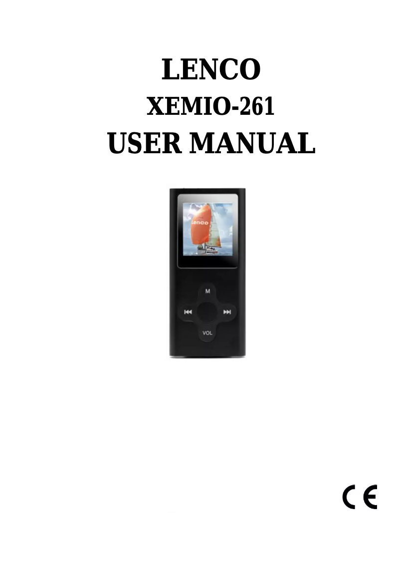 Image de la première page du manuel de l'appareil Xemio-261