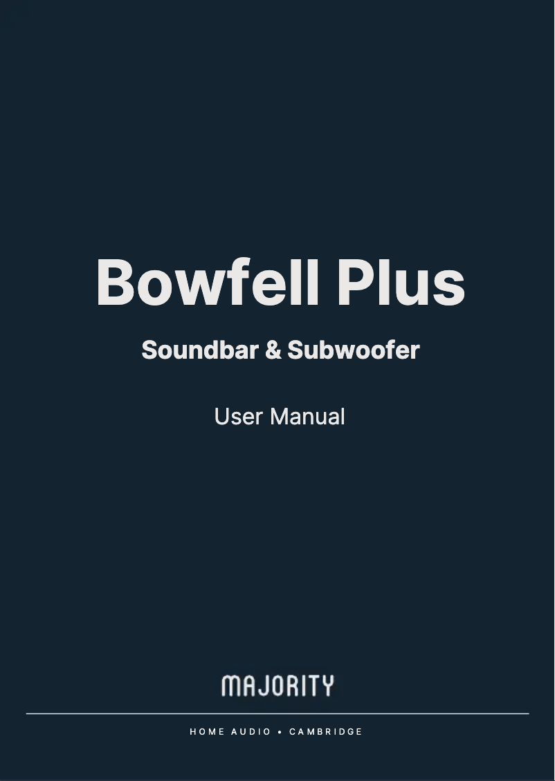 Page n°1 - Manuel utilisateur Majority Bowfell Plus
