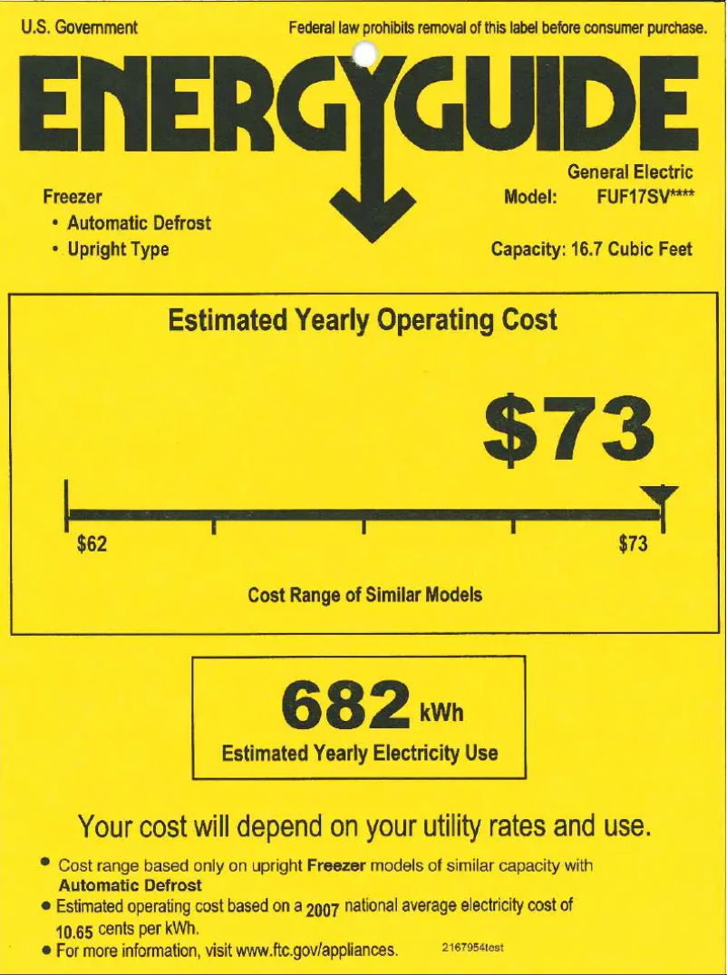 Image de la première page du manuel de l'appareil FUF17SVRWW