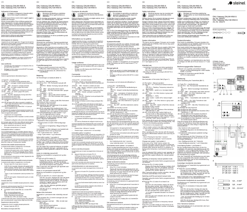 Image de la première page du manuel de l'appareil DALI64 KNX