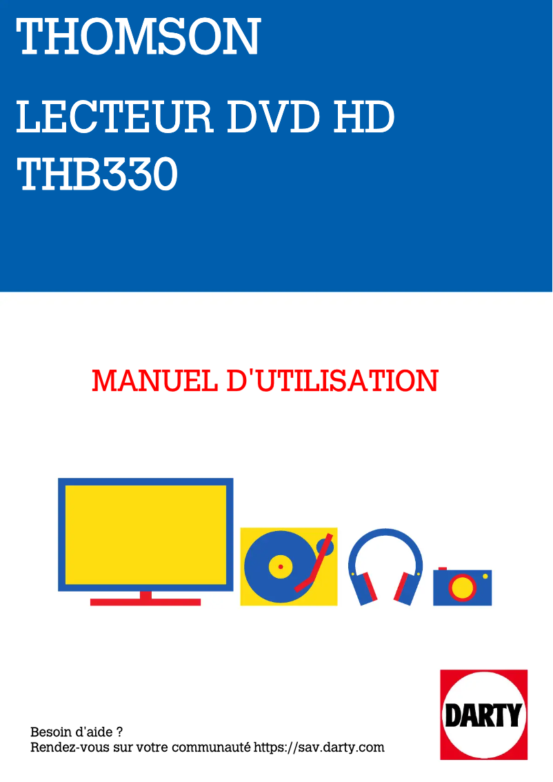 Page n°1 - Manuel utilisateur Thomson THB330