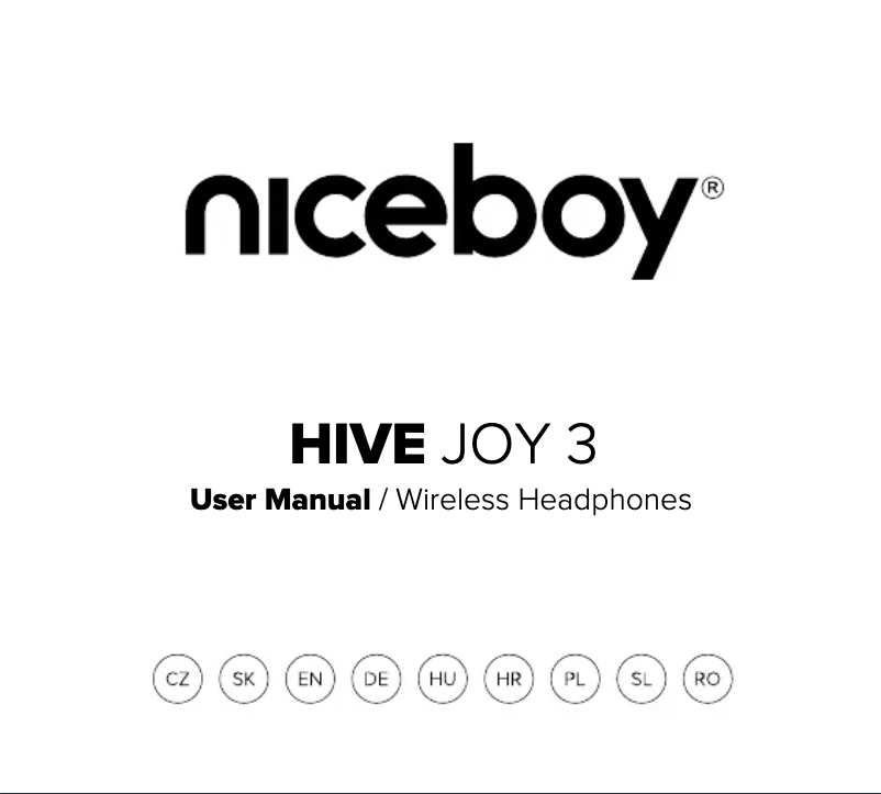 Image de la première page du manuel de l'appareil HIVE JOY 3
