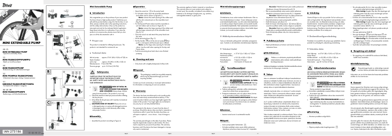 Page n°1 - Manuel utilisateur Crivit IAN 286006