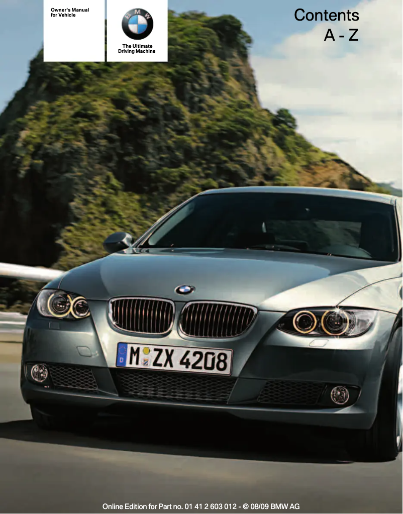 Page 1 de la notice Manuel utilisateur BMW 335i Convertible (2010)