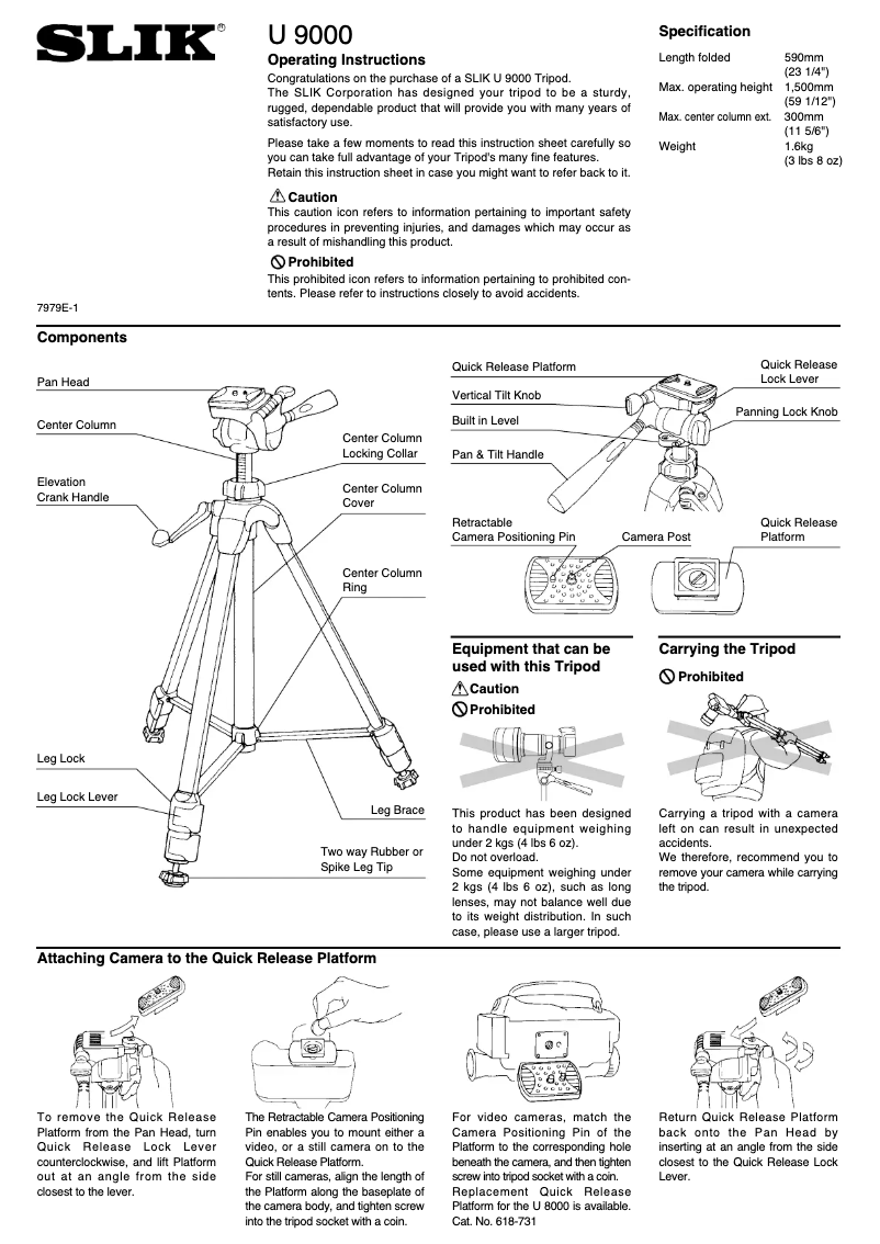 Imagen de la primera página del manual del dispositivo U9000