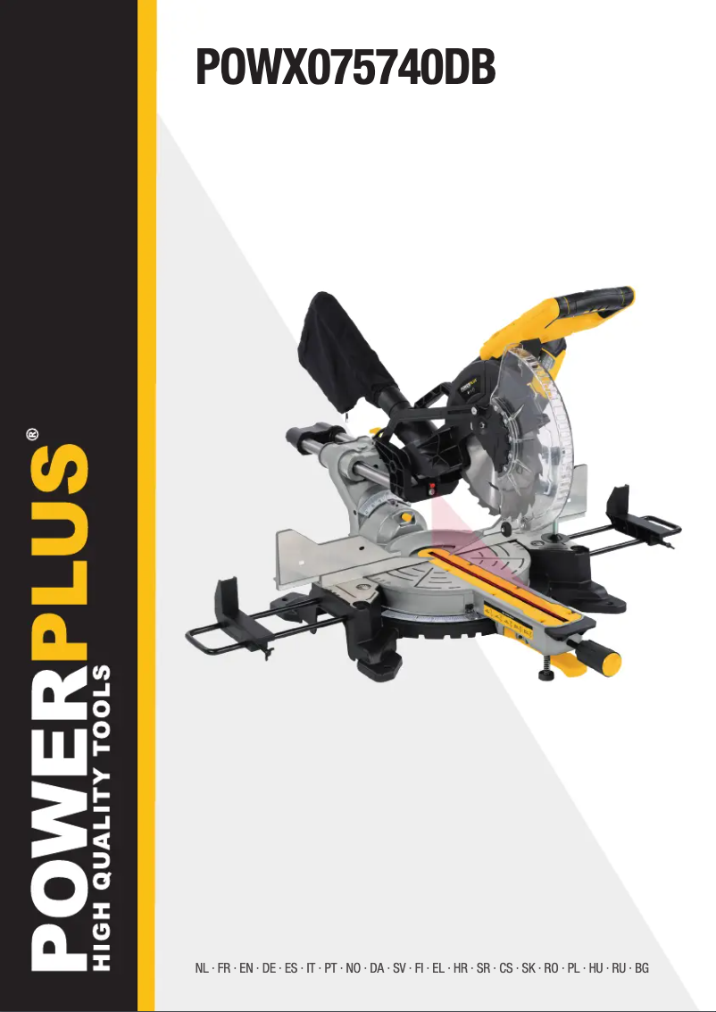 Page 1 de la notice Manuel utilisateur PowerPlus POWX075740DB