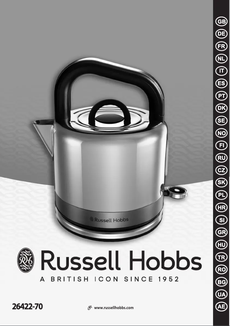 Page 1 de la notice Manuel utilisateur Russell Hobbs Distinctions 26422-70
