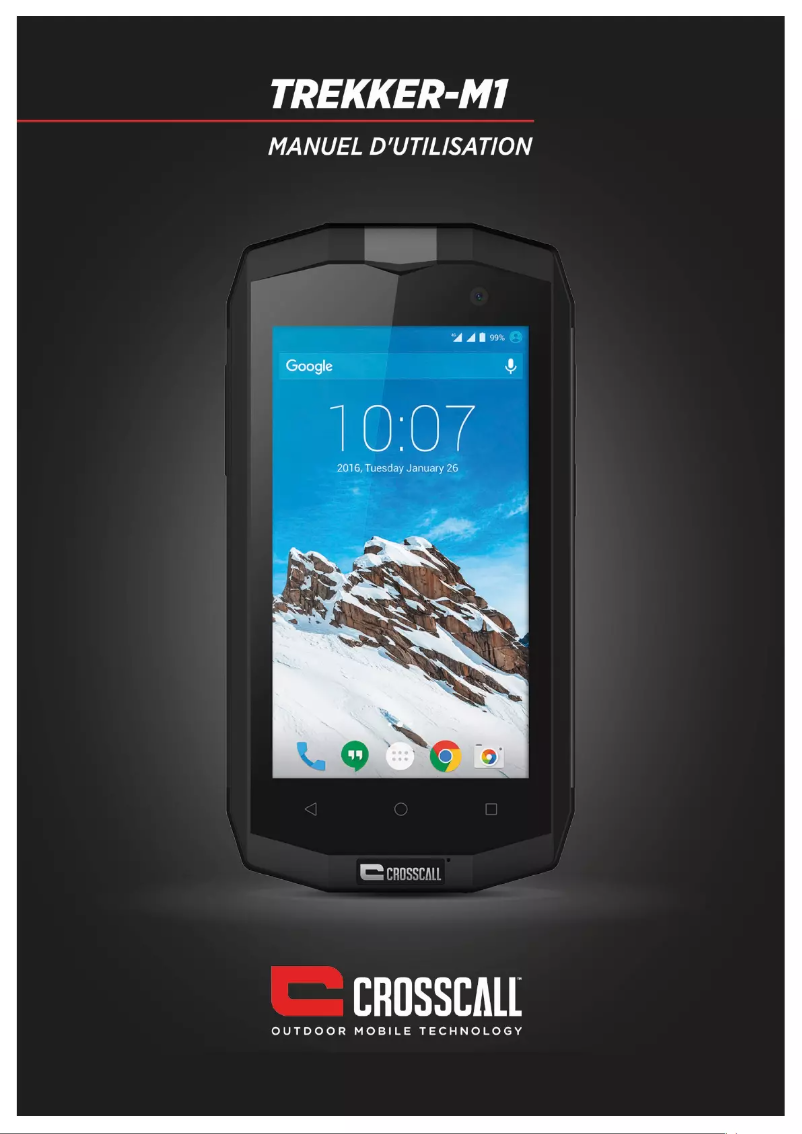 Page 1 de la notice Manuel utilisateur Crosscall Trekker-M1