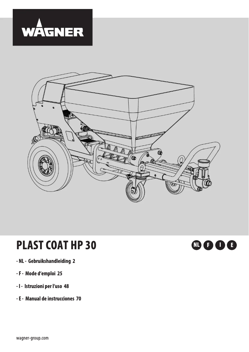 Page 1 of the manual User Manual Wagner PlastCoat HP 30