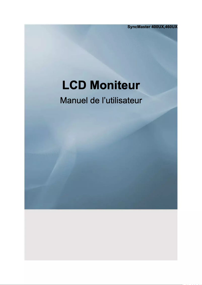 Image de la première page du manuel de l'appareil 460UX-M