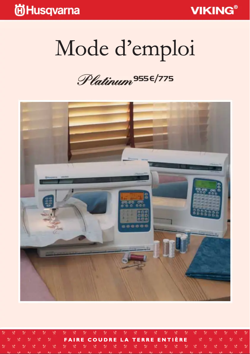 Página 1 del manual Manual de usuario Husqvarna Platinum 955E