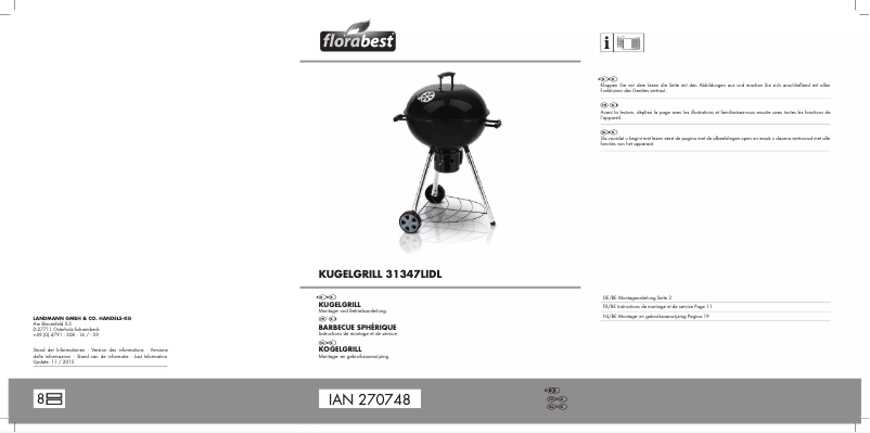 Page n°1 - Manuel utilisateur Florabest 31347LIDL