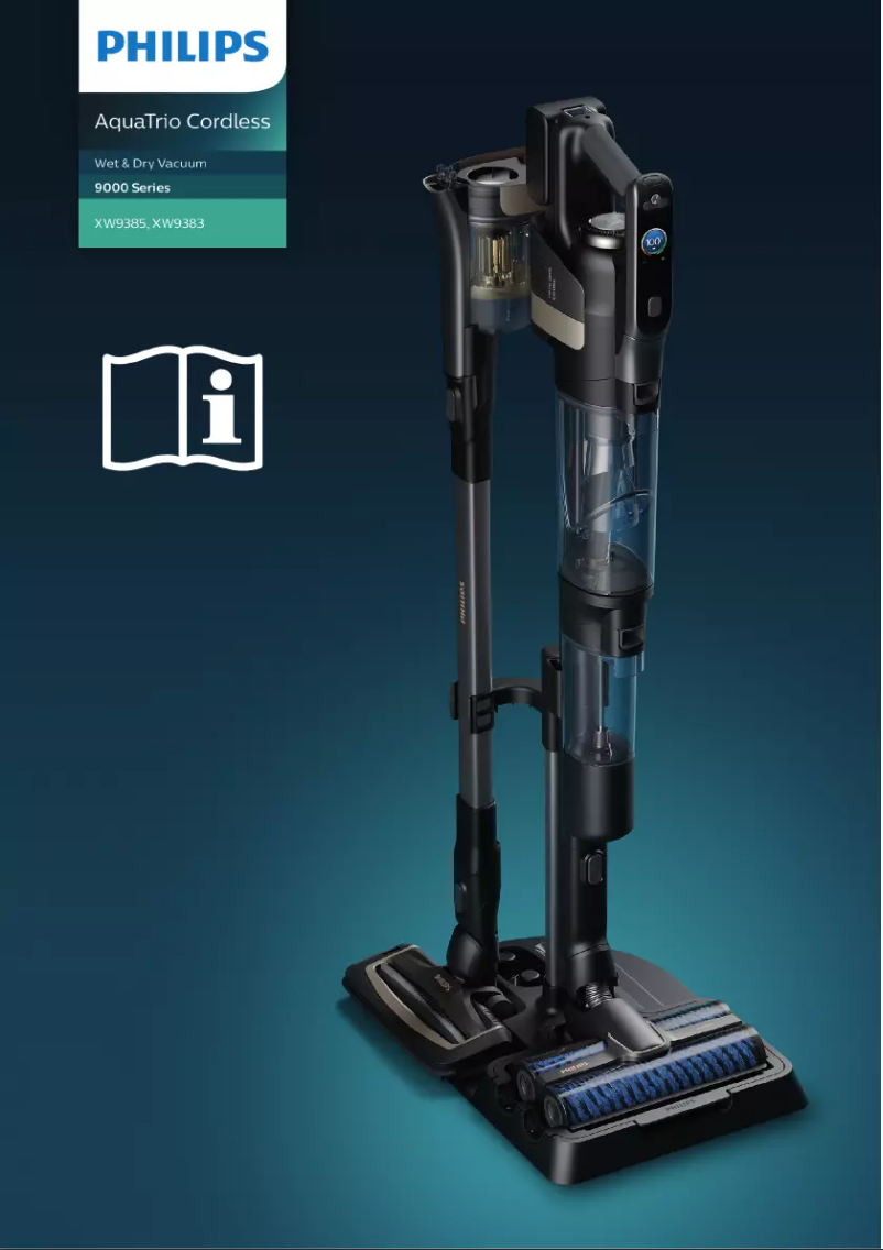 Page 1 de la notice Manuel utilisateur Philips AquaTrio series 9000 XW9383