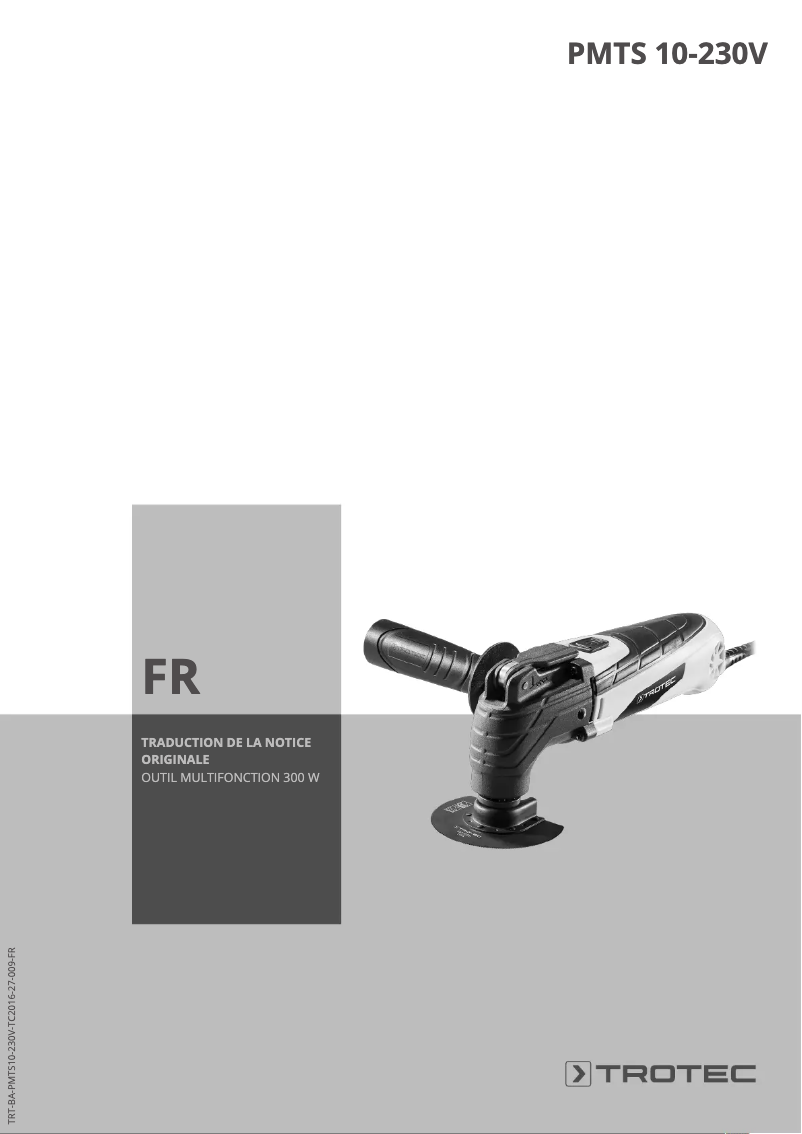 Page n°1 - Manuel utilisateur Trotec PMTS 10-230V