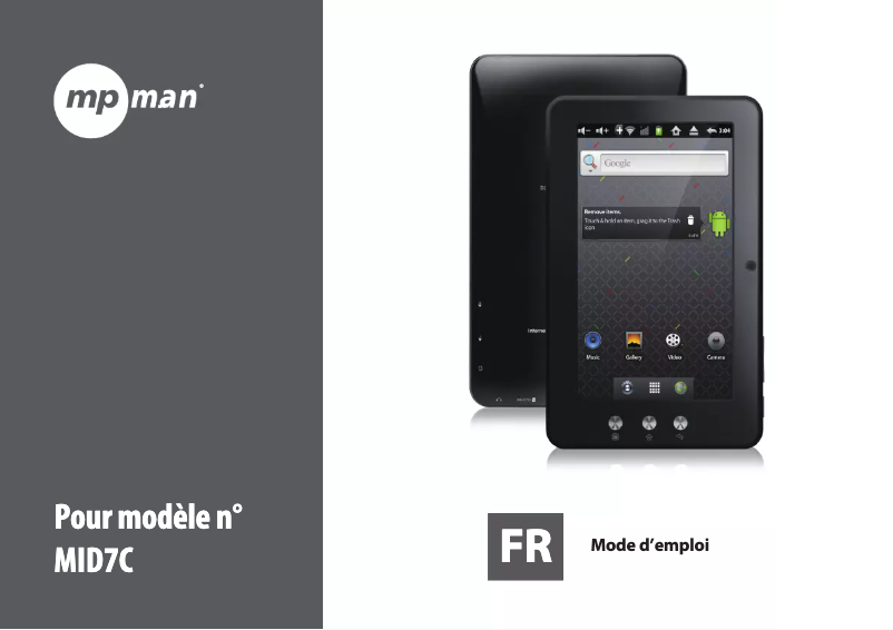 Page n°1 - Manuel utilisateur Mpman MID7C