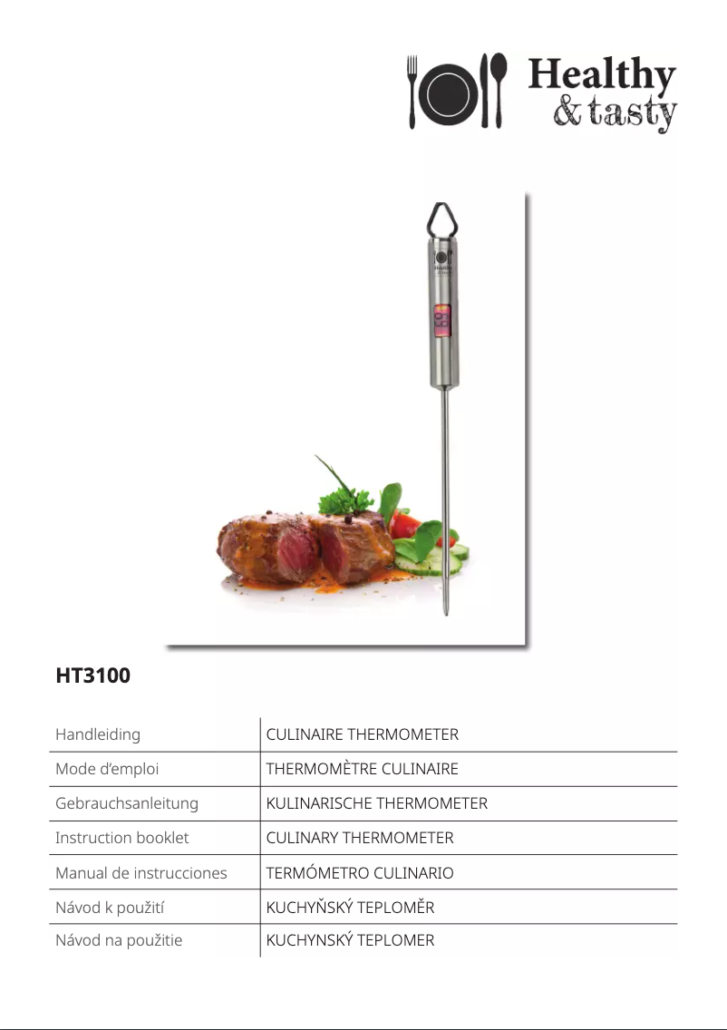 Page n°1 - Manuel utilisateur Healthy & Tasty HT3100