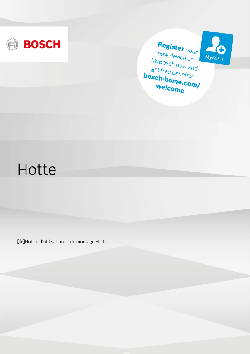 Page 1 de la notice Manuel utilisateur Bosch DFS068J50