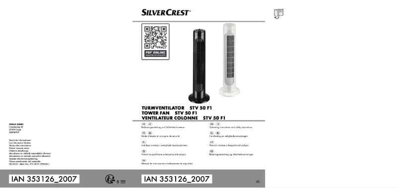 Page n°1 - Manuel utilisateur SilverCrest STV 50 F1