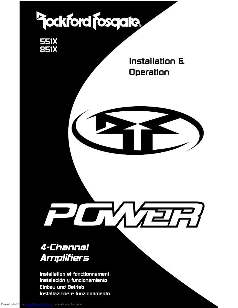 Image de la première page du manuel de l'appareil Power 851 x