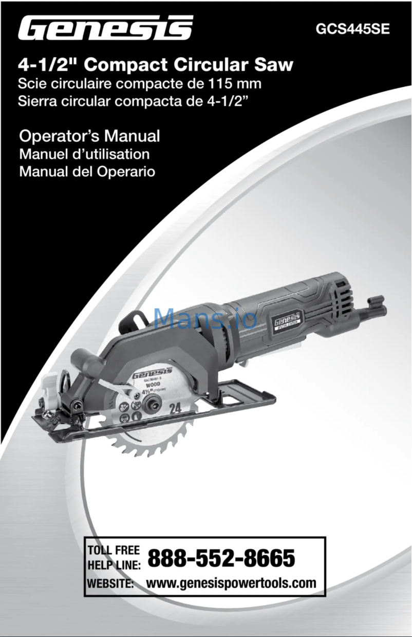 Página 1 del manual Manual de usuario Genesis GCS445SE