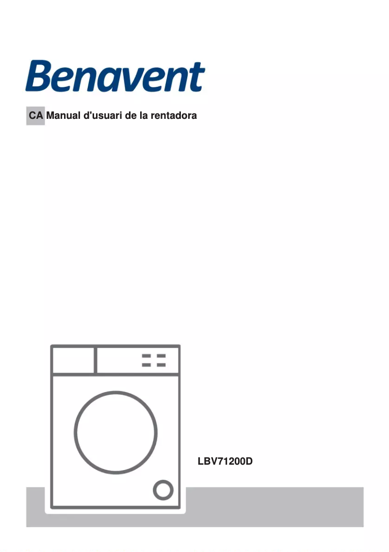 Page n°1 - Manuel utilisateur Benavent LBV71200D