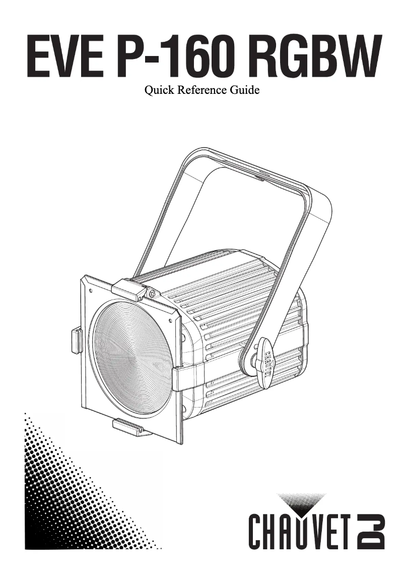 Image de la première page du manuel de l'appareil Eve P-160 RGBW