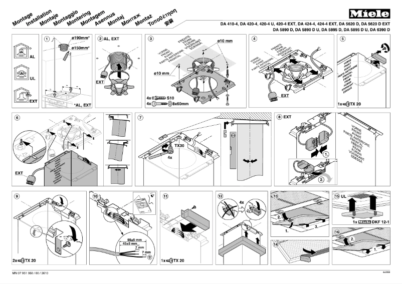 Page 1 de la notice Manuel utilisateur Miele DA 5895 D Ice