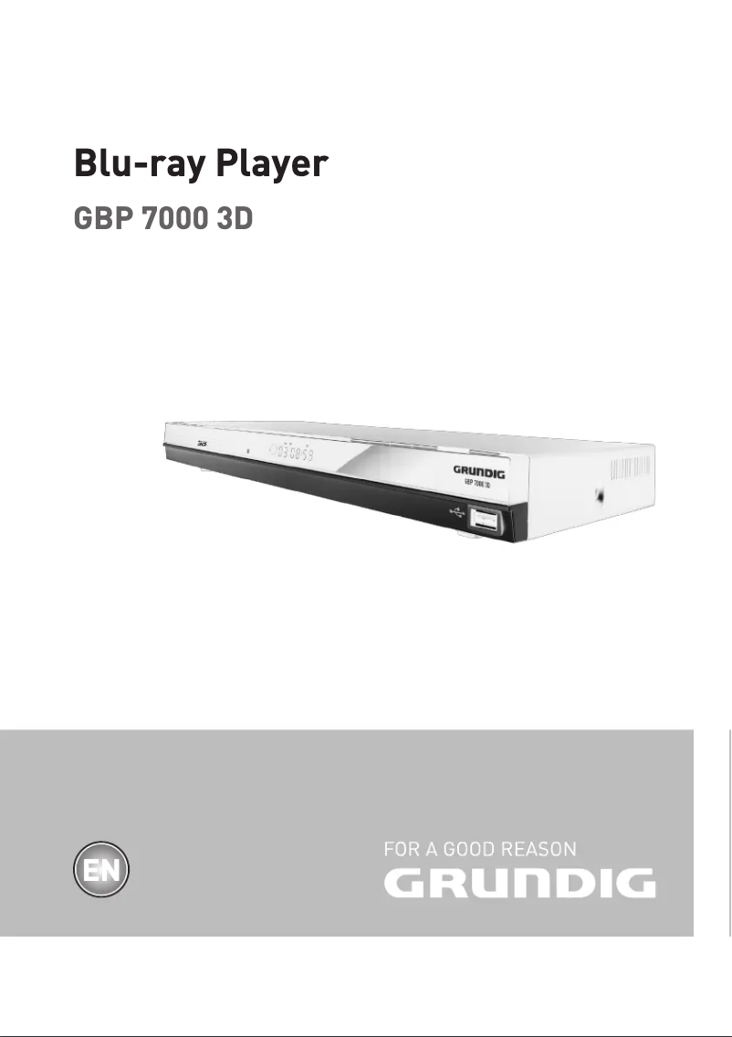Page 1 de la notice Manuel utilisateur Grundig GBP 7000 3D