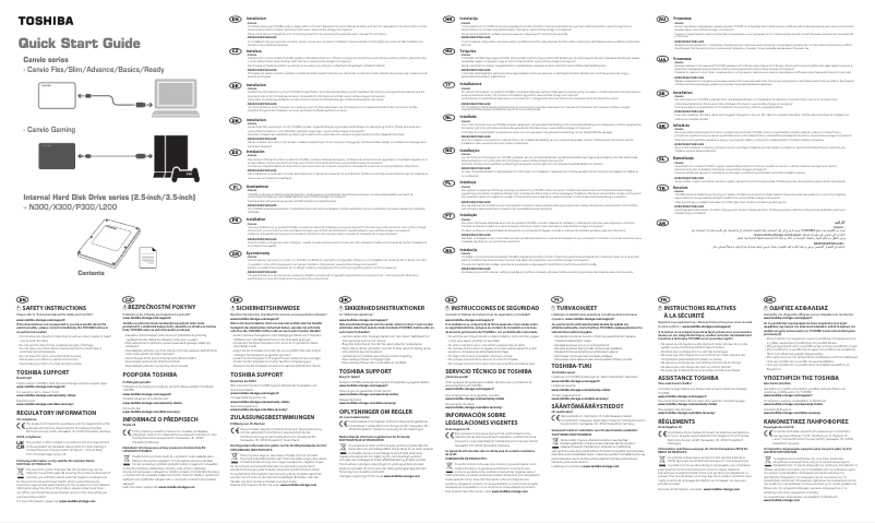 Page 1 de la notice Manuel utilisateur Toshiba N300