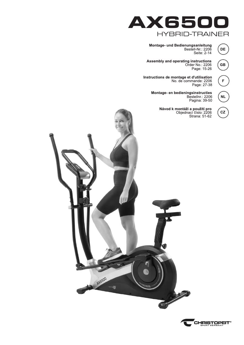 Page n°1 - Manuel utilisateur Christopeit AX 6500