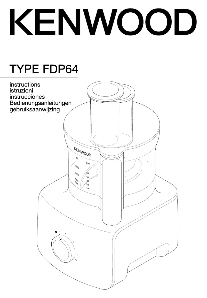 Image de la première page du manuel de l'appareil Multipro Home FDP643