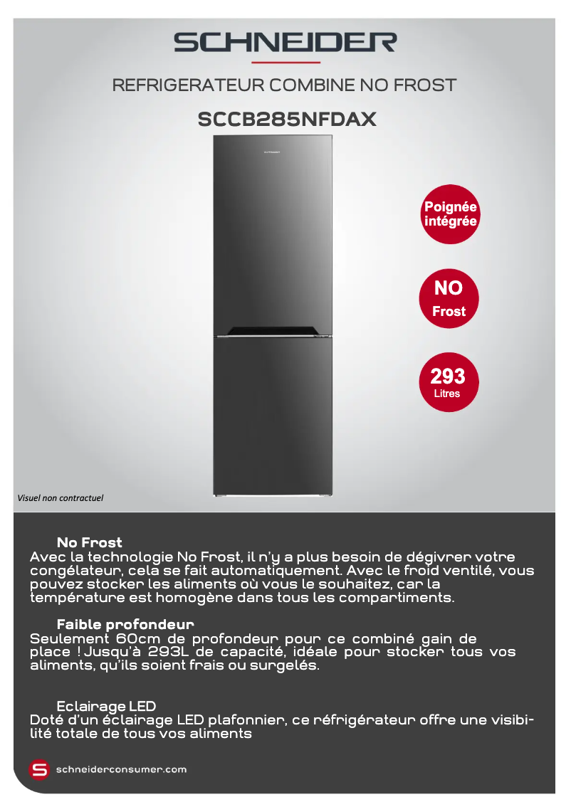 Image de la première page du manuel de l'appareil SCCB285NFDAX