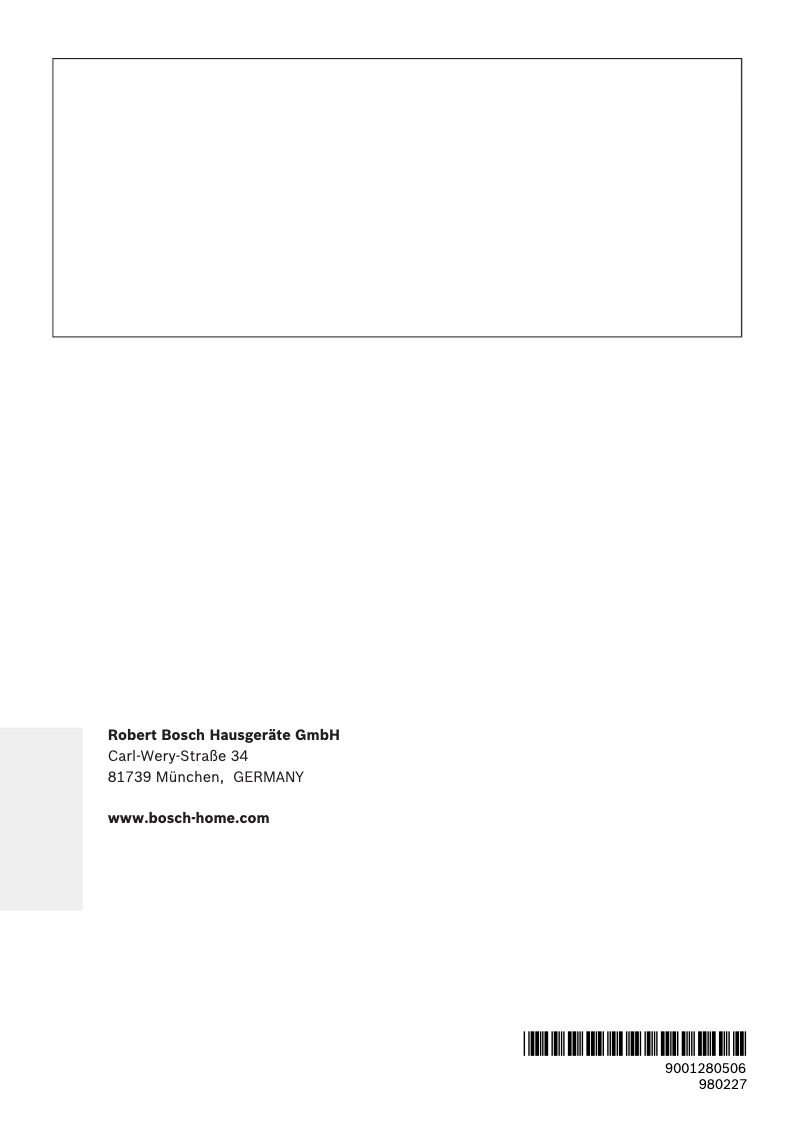 Page 1 de la notice Manuel utilisateur Bosch BIC630NS1M