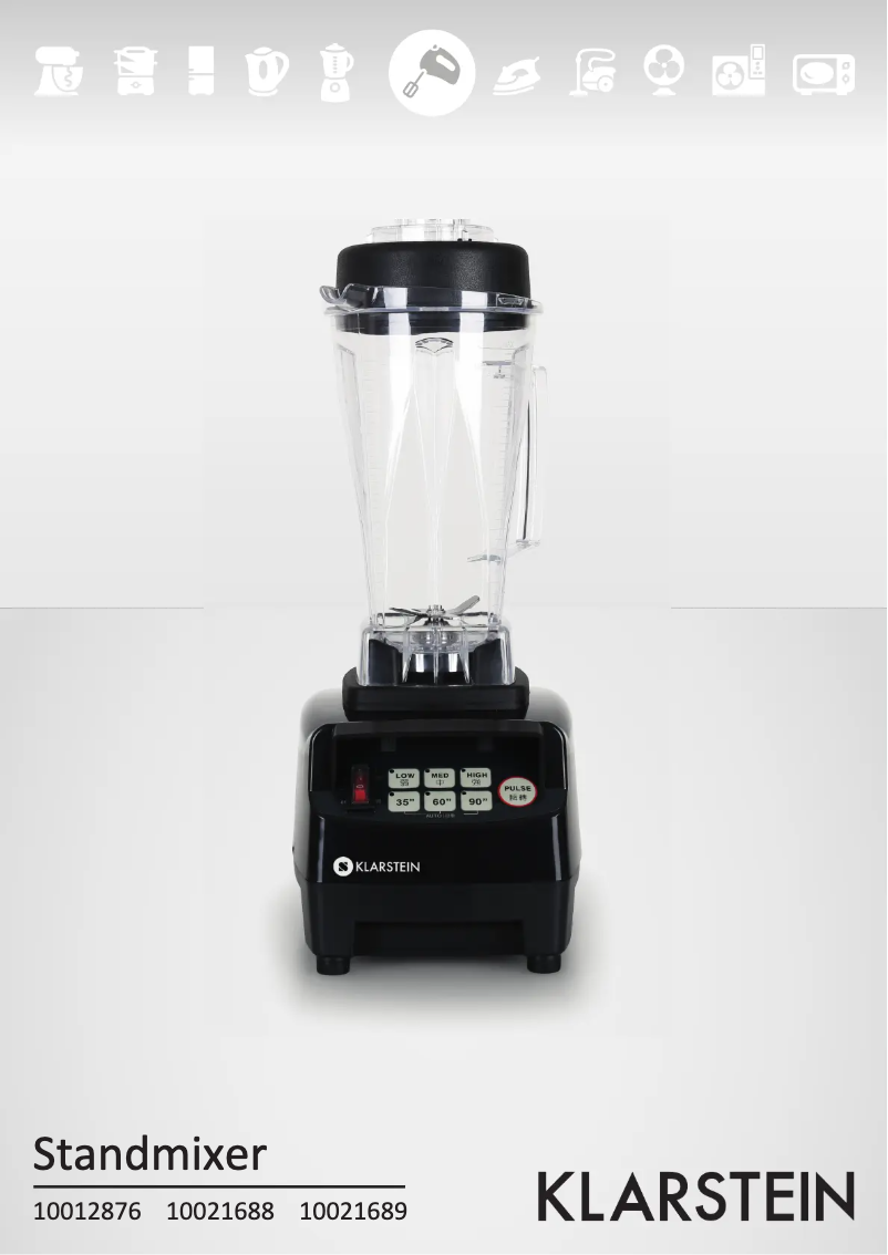 Page n°1 - Manuel utilisateur Klarstein 10021689