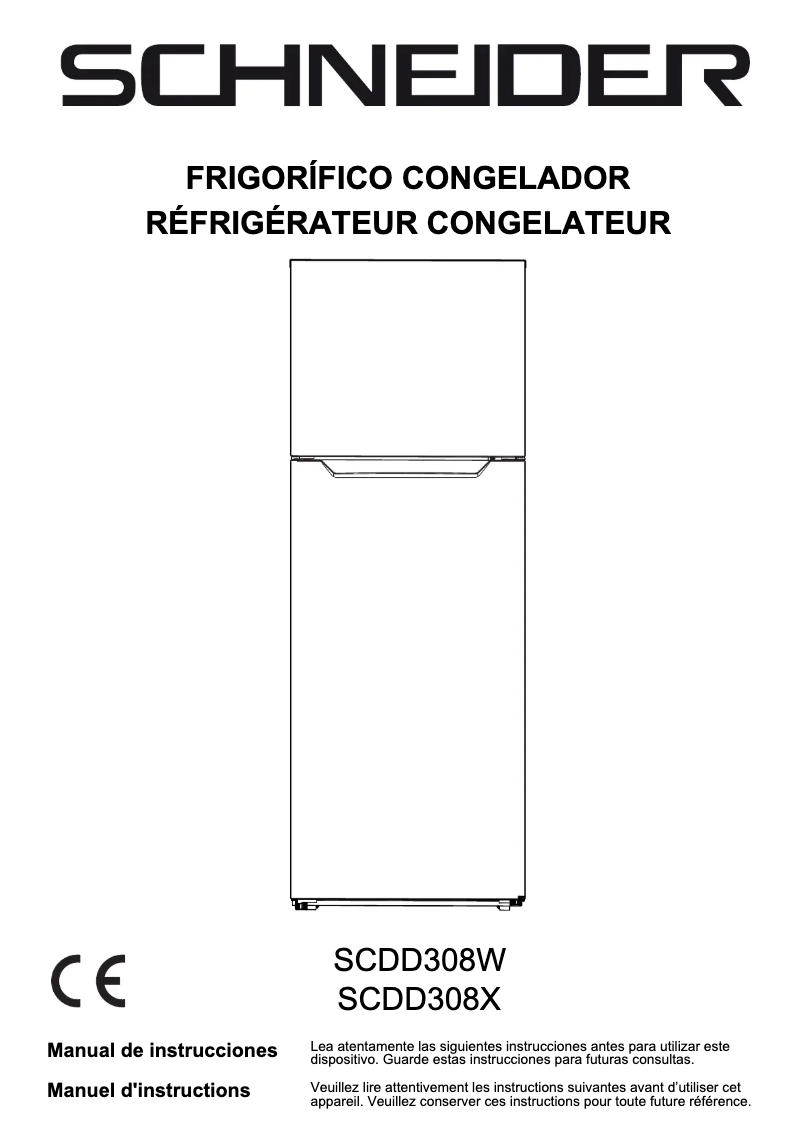 Page 1 de la notice Manuel utilisateur Schneider SCDD308X