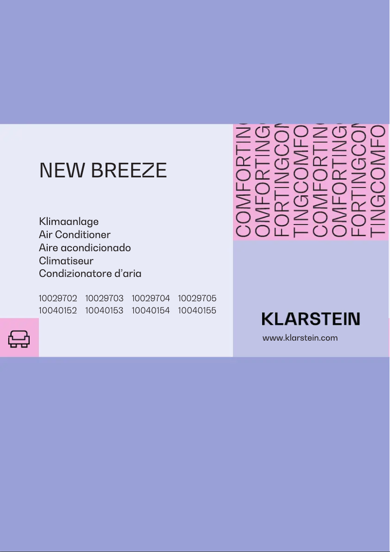 Page 1 de la notice Manuel utilisateur Klarstein New Breeze 9
