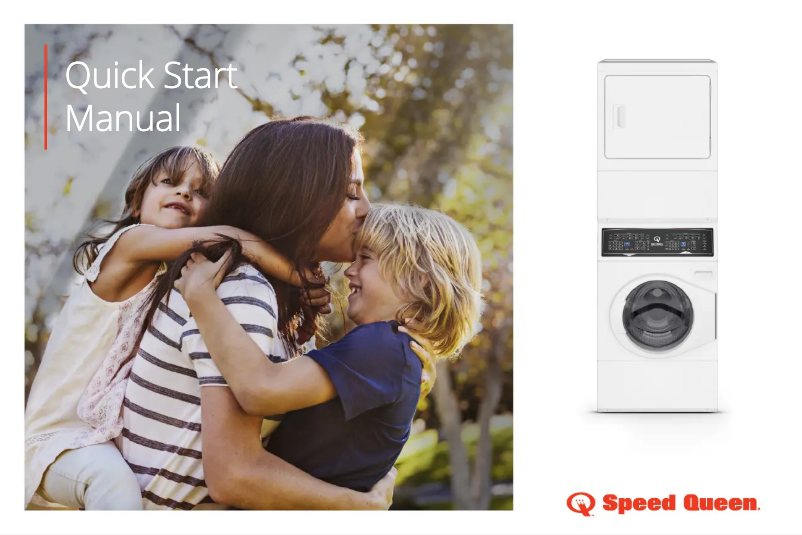 Page n°1 - Guide de démarrage rapide Speed Queen SF7007WE